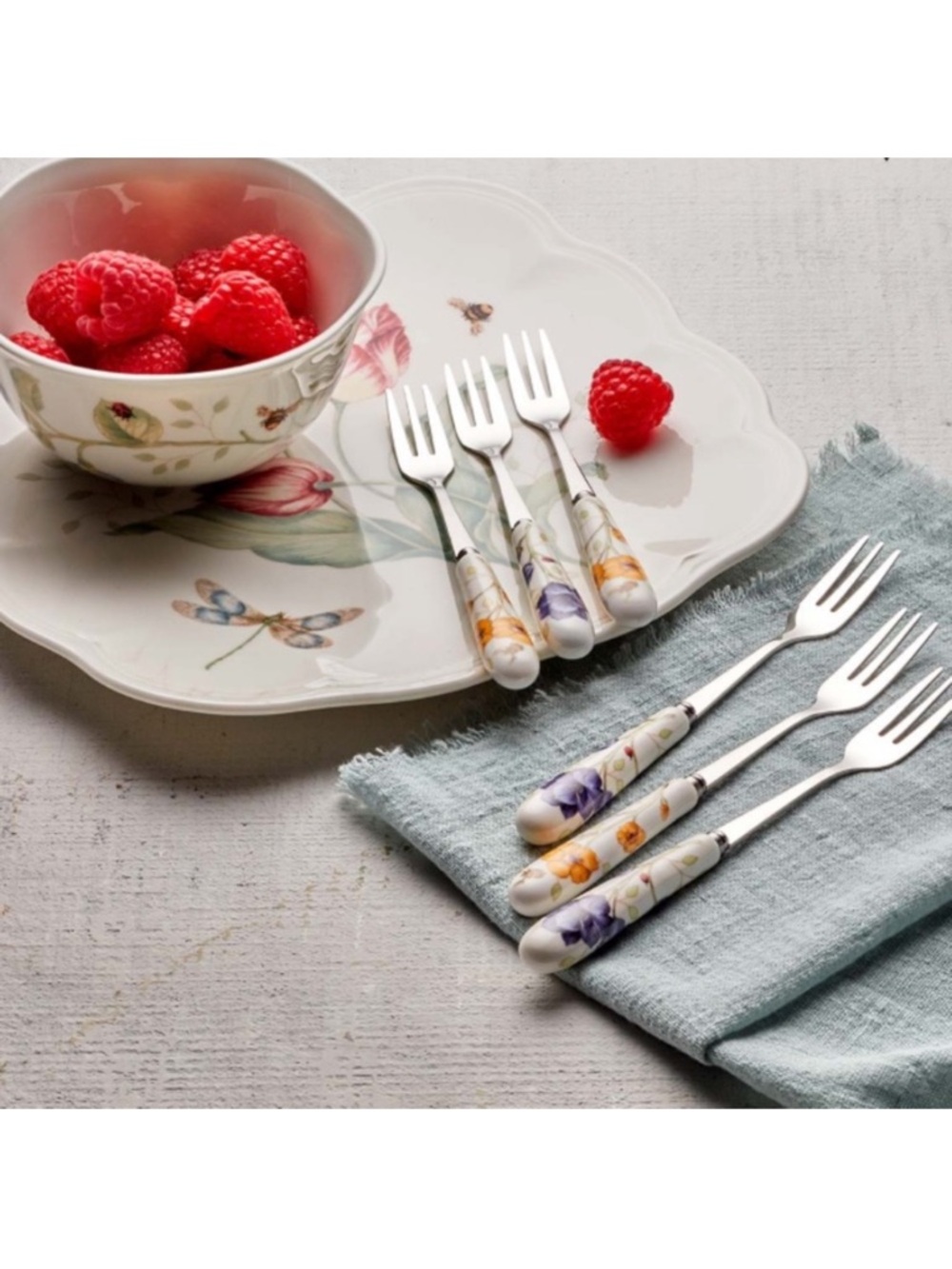 Lenox Butterfly Meadow Cocktail Forks  Set of 6